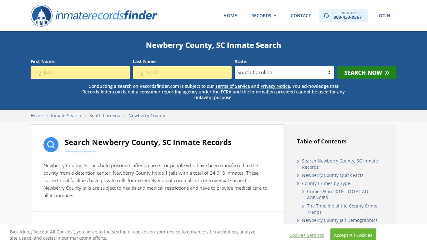 Newberry County, SC Inmate Lookup & Jail Records Online